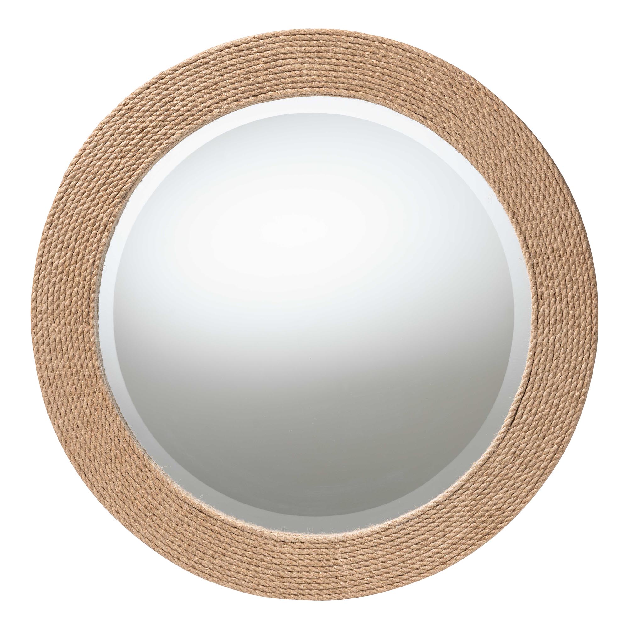 bali & pari Nieva Round Woven Rope Mirror - Coastal Mirror with Woven Jute Accents for Farmhouse, Boho Wall Decor, Beach House Affordable modern furniture in Chicago, classic bedroom furniture, modern mirror, cheap mirror